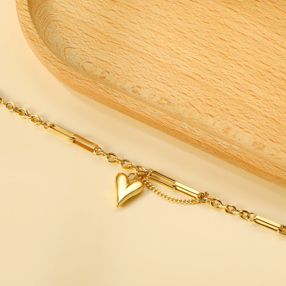 Bold Heart Bracelet