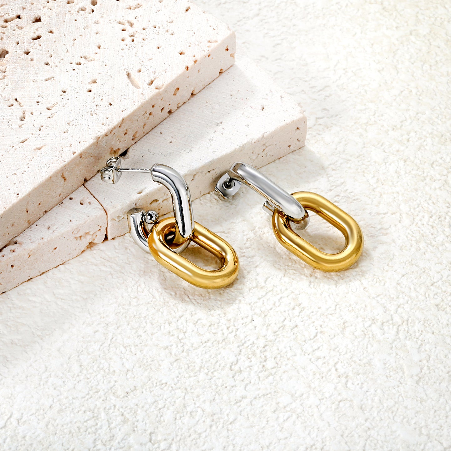 Dual Chain Earrings