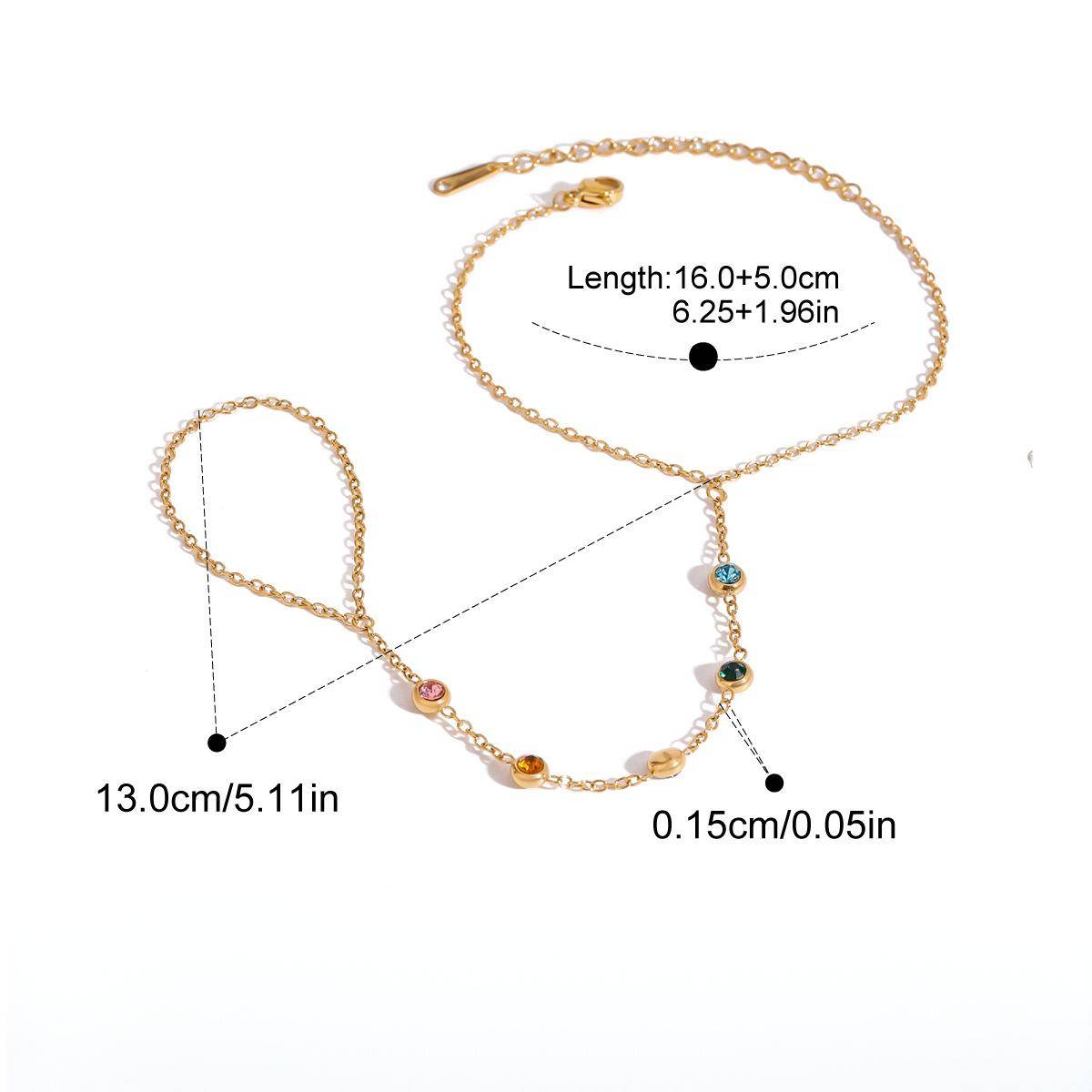 DAINTY DROP HAND CHAIN