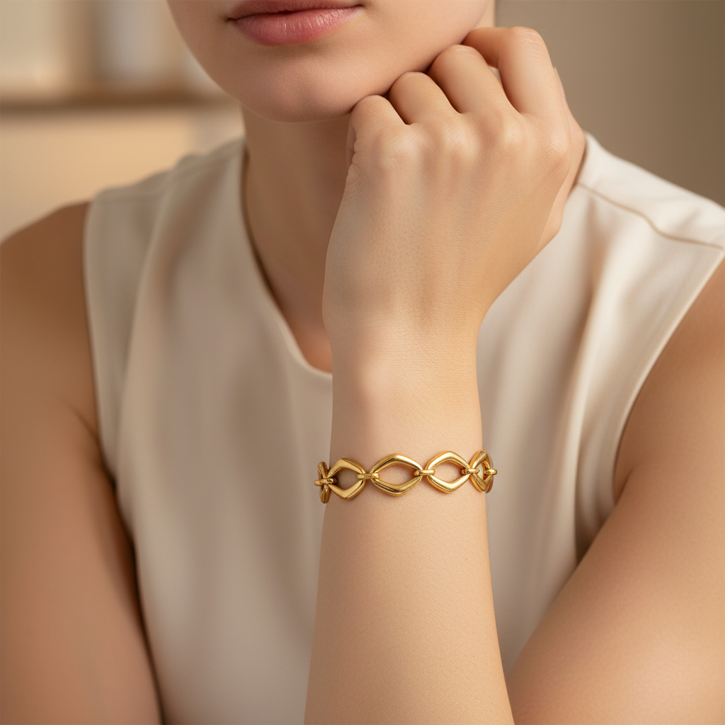 IMPERIAL GOLDEN LINK BRACELET
