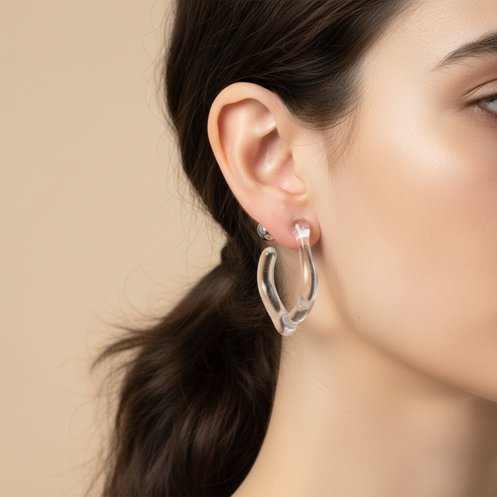 Crystal Hoop Earrings