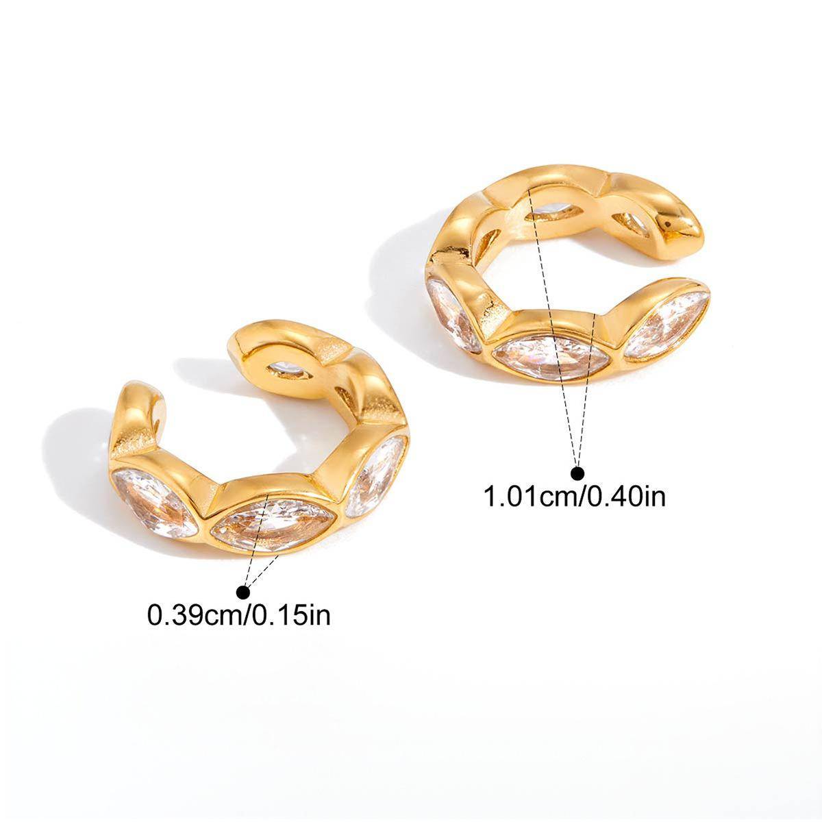 Crystal Oval Earcuff