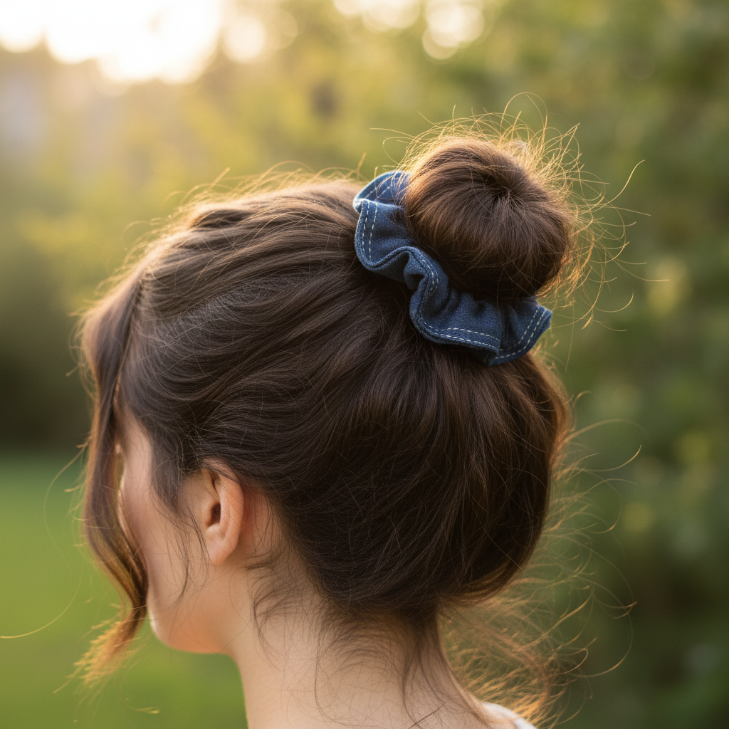 Cloud Denim Scrunchie (Random will be sent)