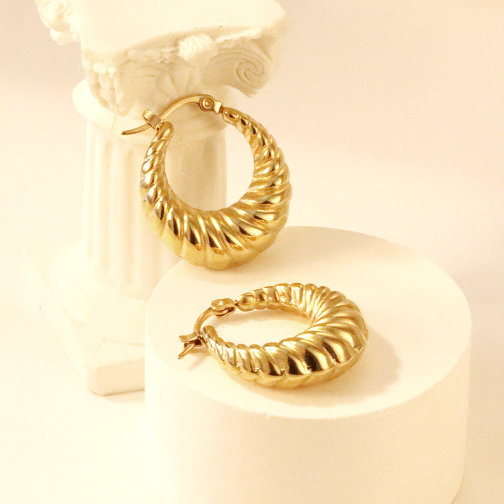 Spiral Hoop Earrings
