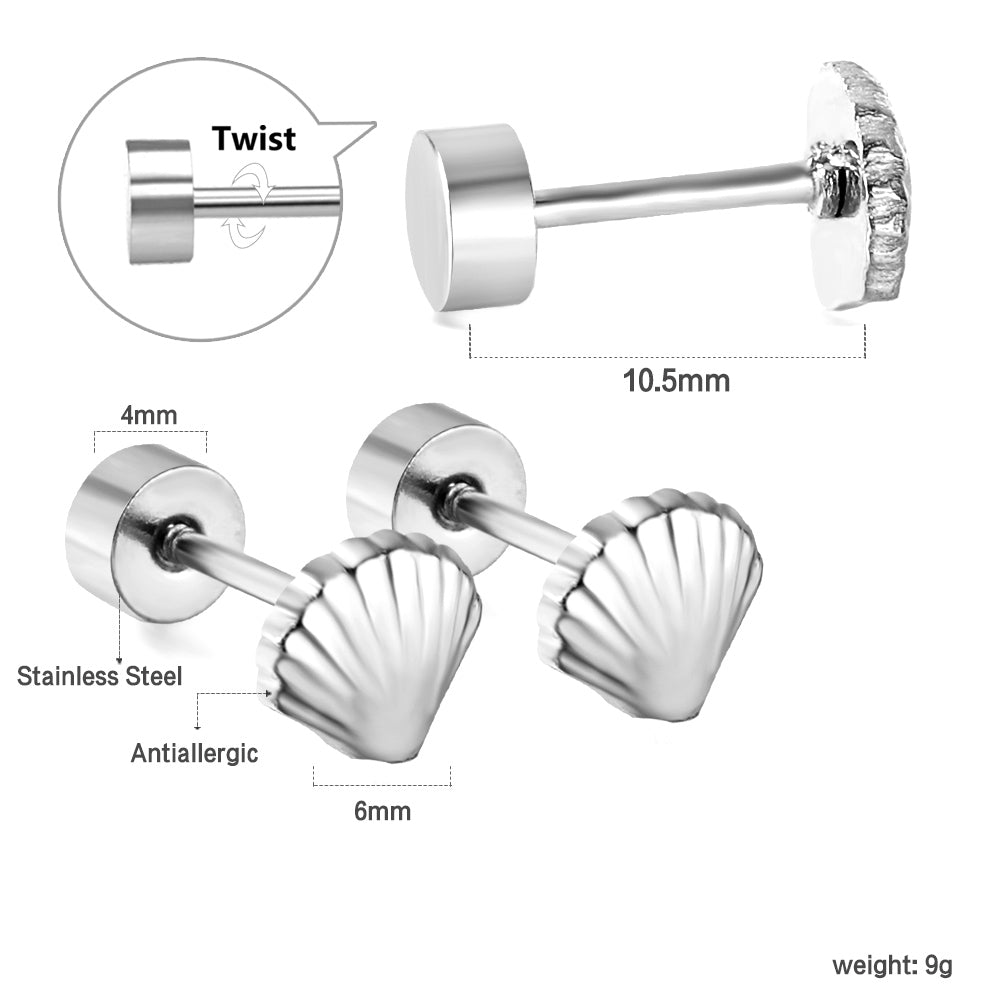 Shell Stud Earrings
