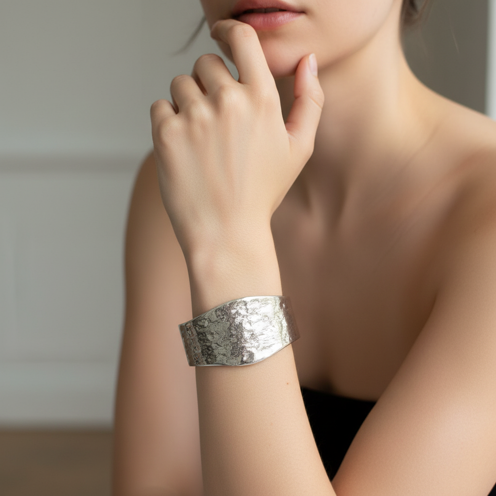 Textured Silver Kada