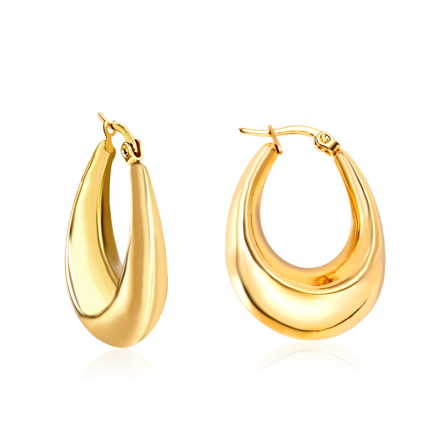 Elegant Golden Hoop Earrings