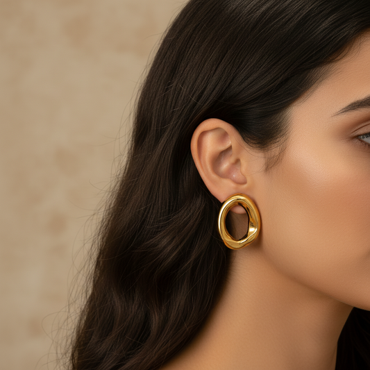 Round Shape Hopp earrings