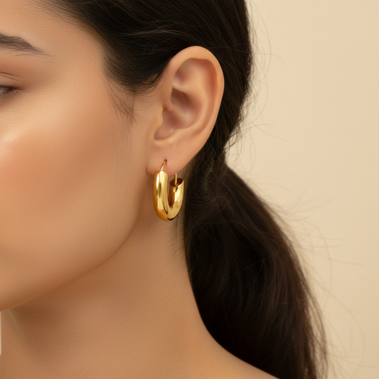 Gold Moon Earrings
