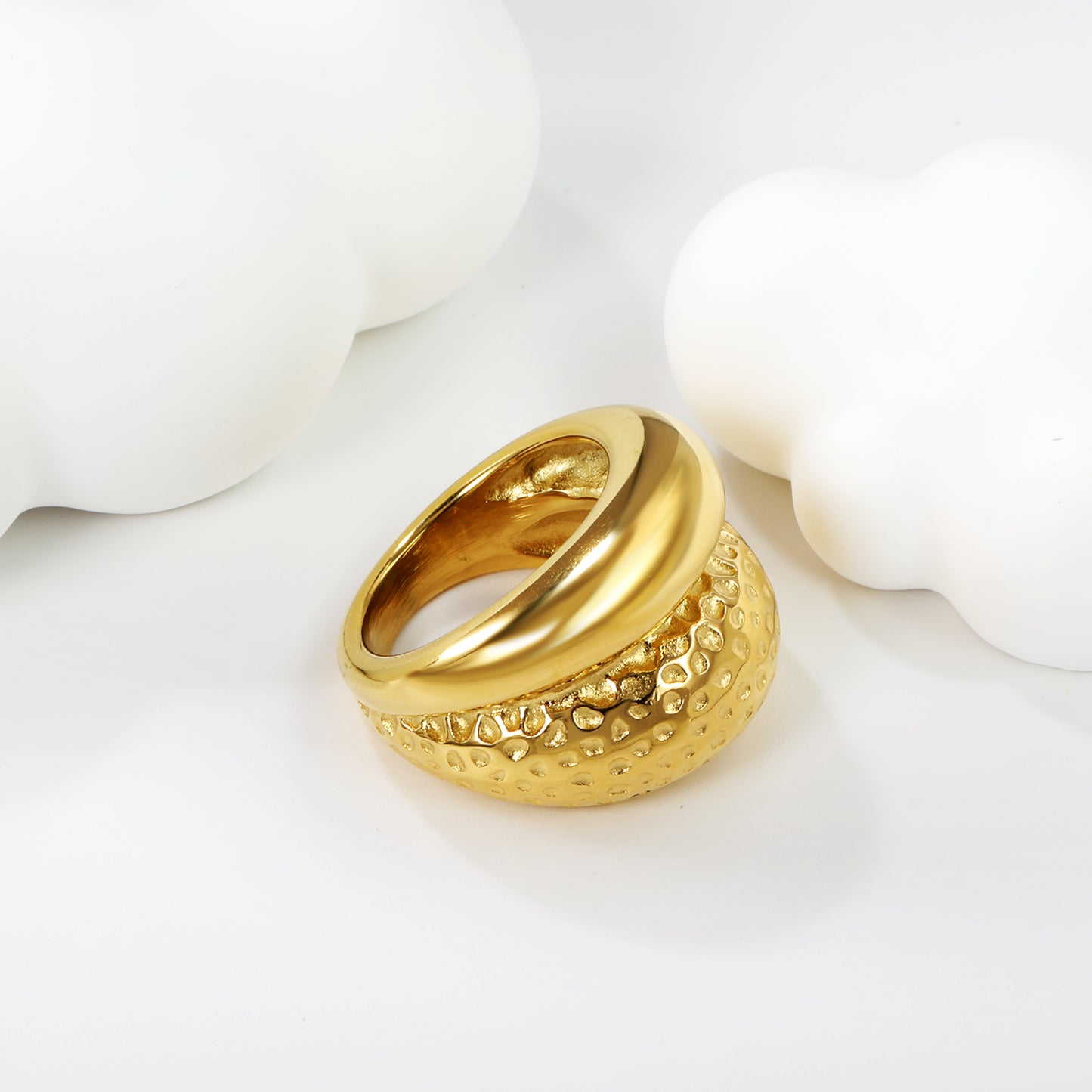 Hammered Donut Ring