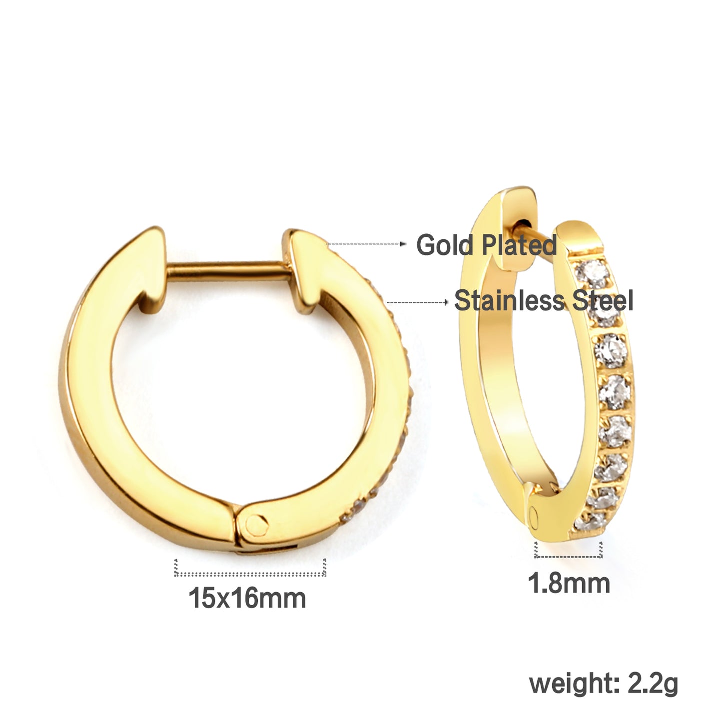 Mini Halo Trace Silver Hoop Earrings