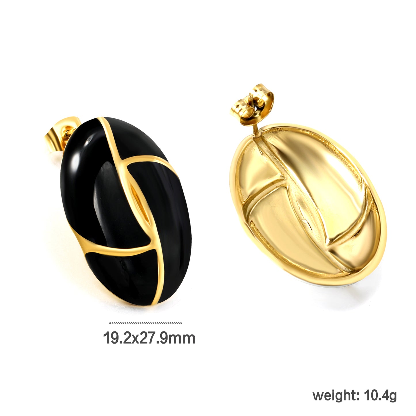 Geometrical Black Earrings