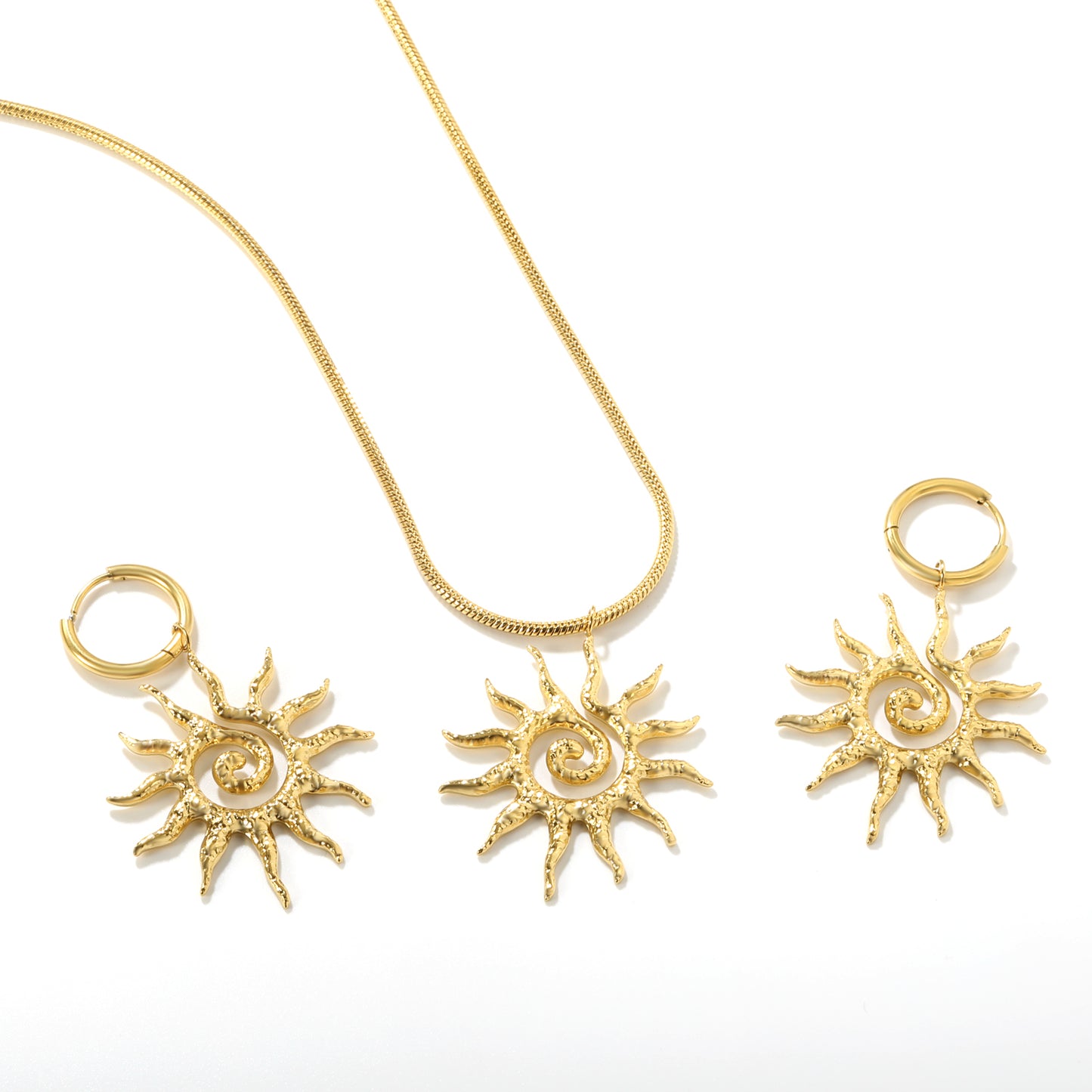 Glowing Sun Pendant Set