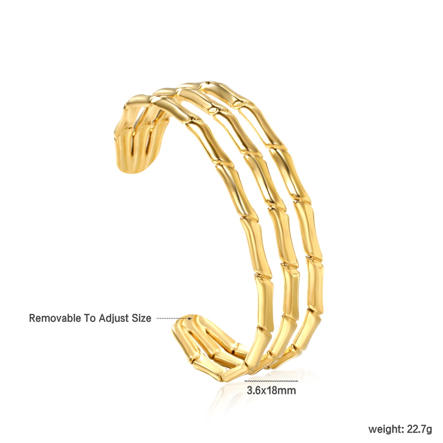 Three Layered Adjustable Cuff