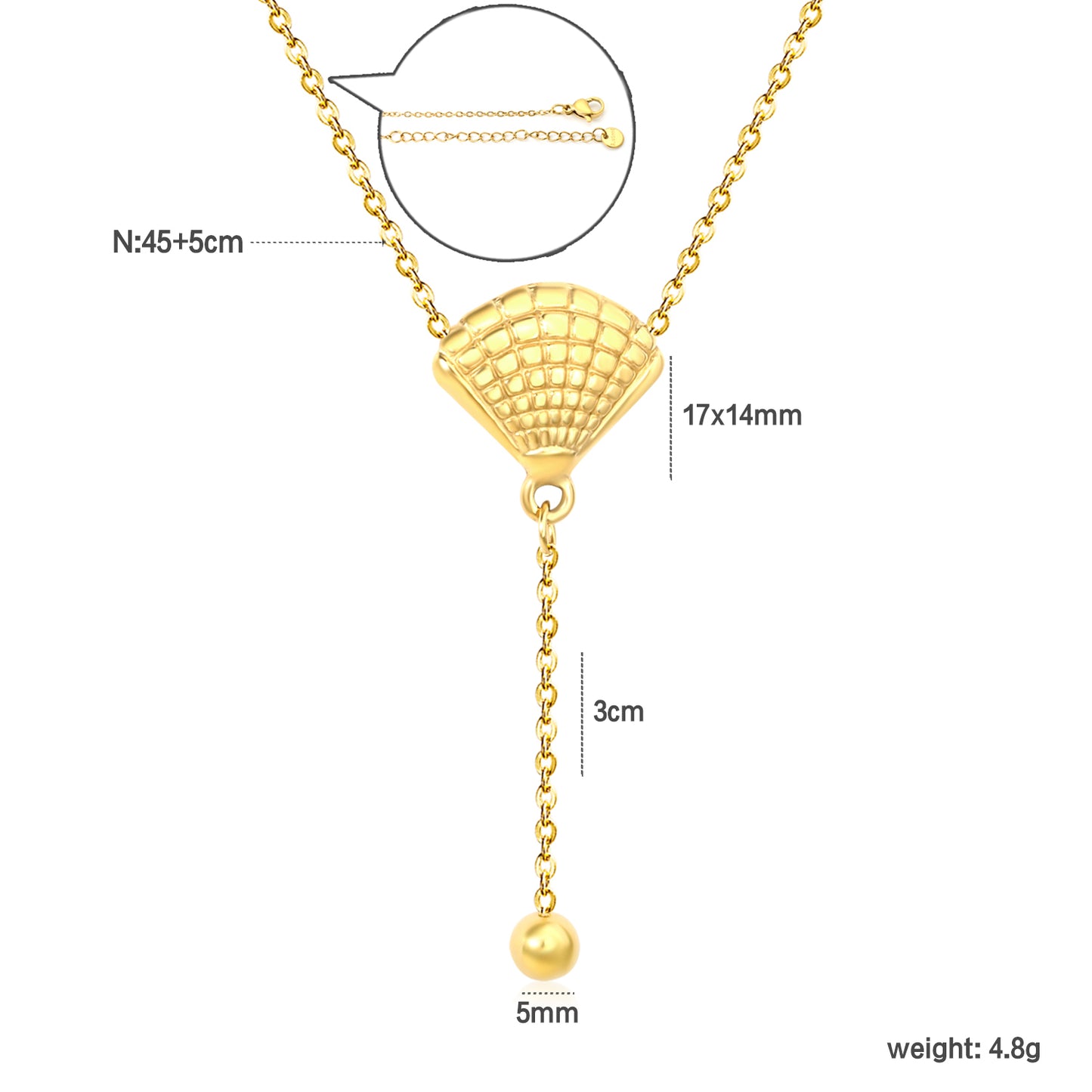 Shell Y- Necklace