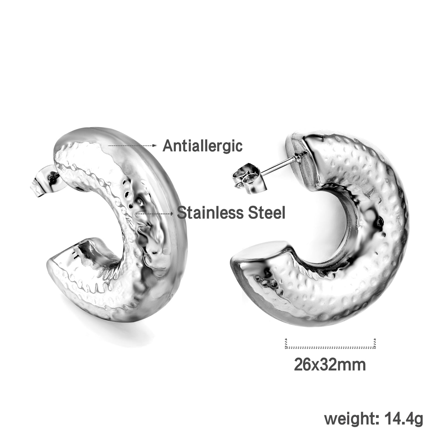 Classic Round Hoop Earrings