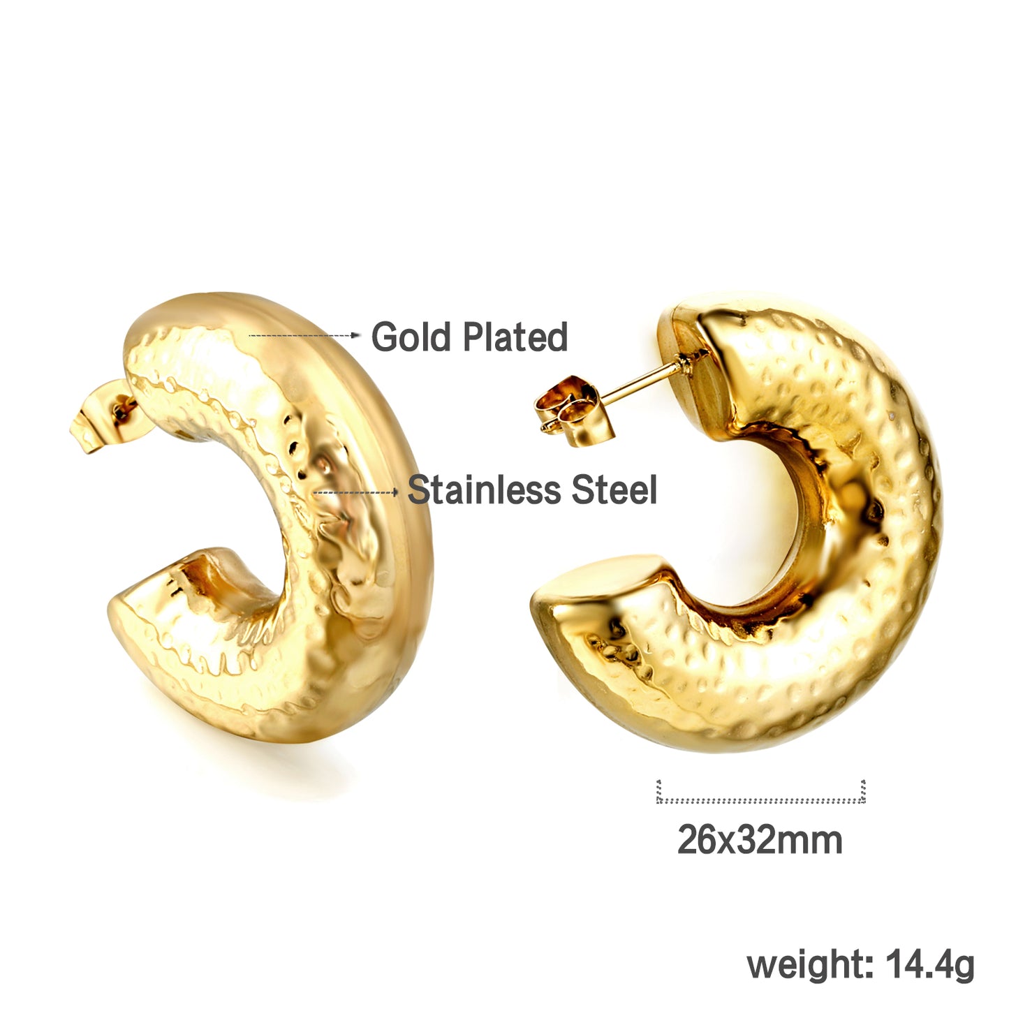 Classic Round Hoop Earrings