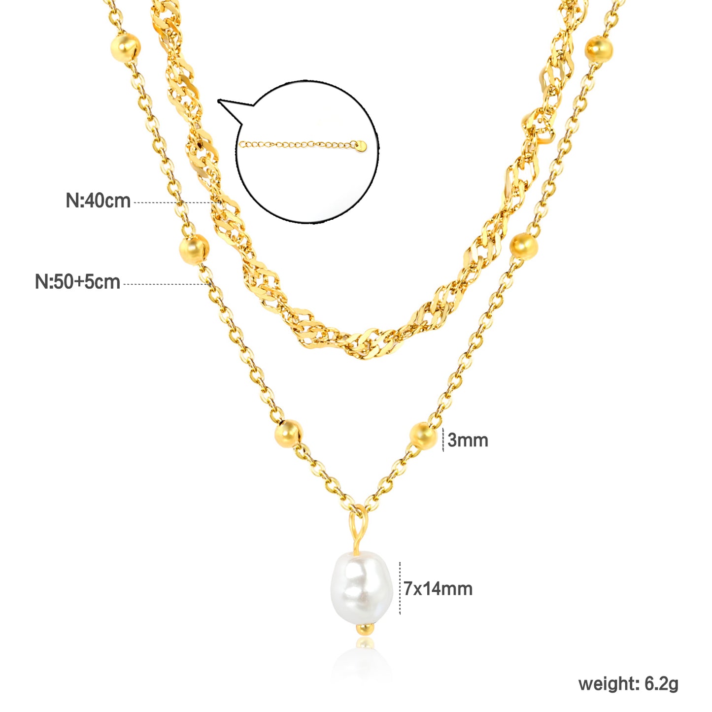 Twisted Pearl Necklace