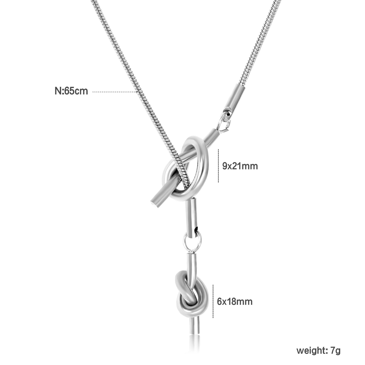 Knot & Toggle Necklace