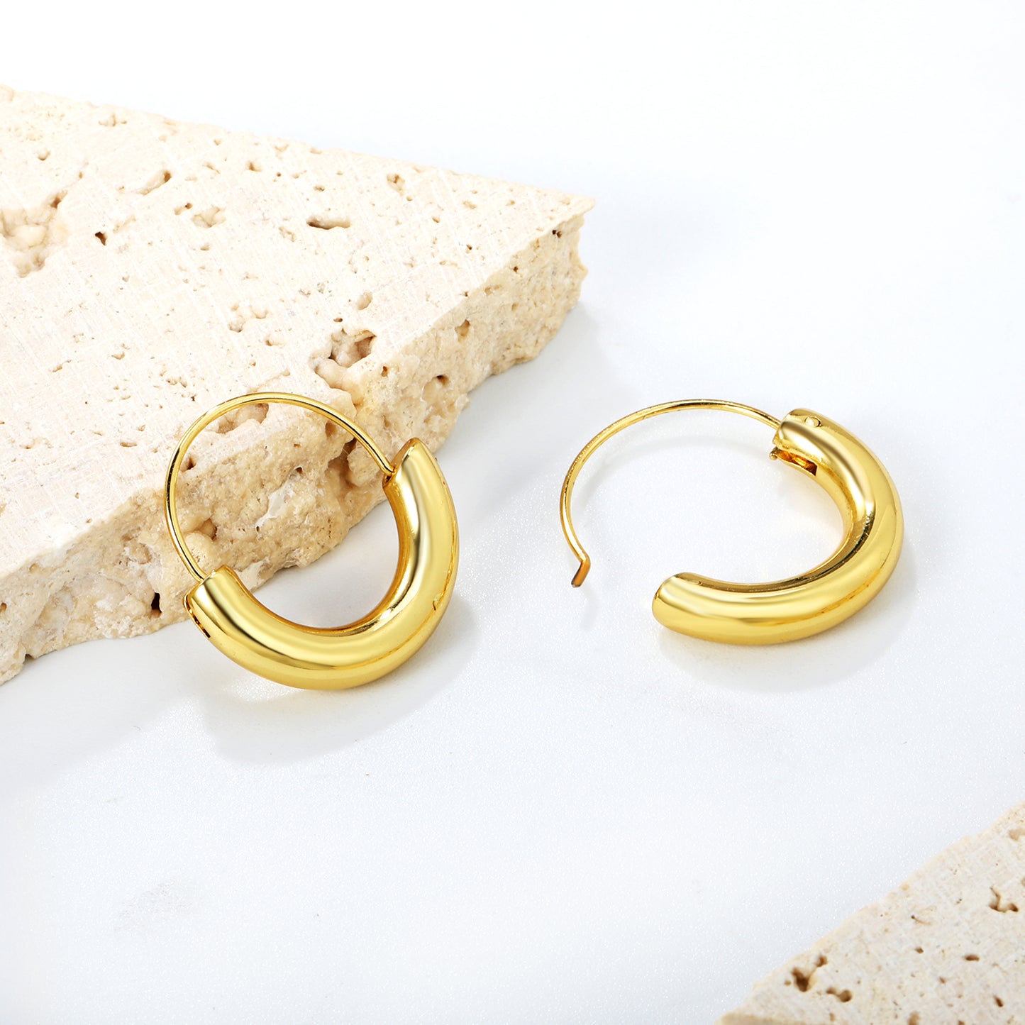 Gold Moon Earrings