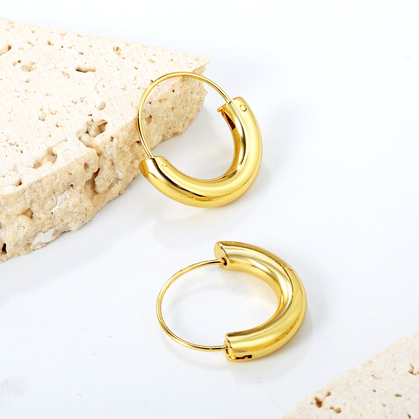 Gold Moon Earrings