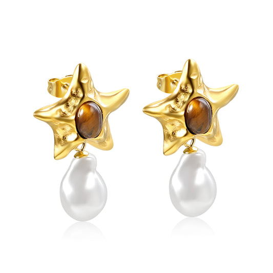 Star Drop Earrings