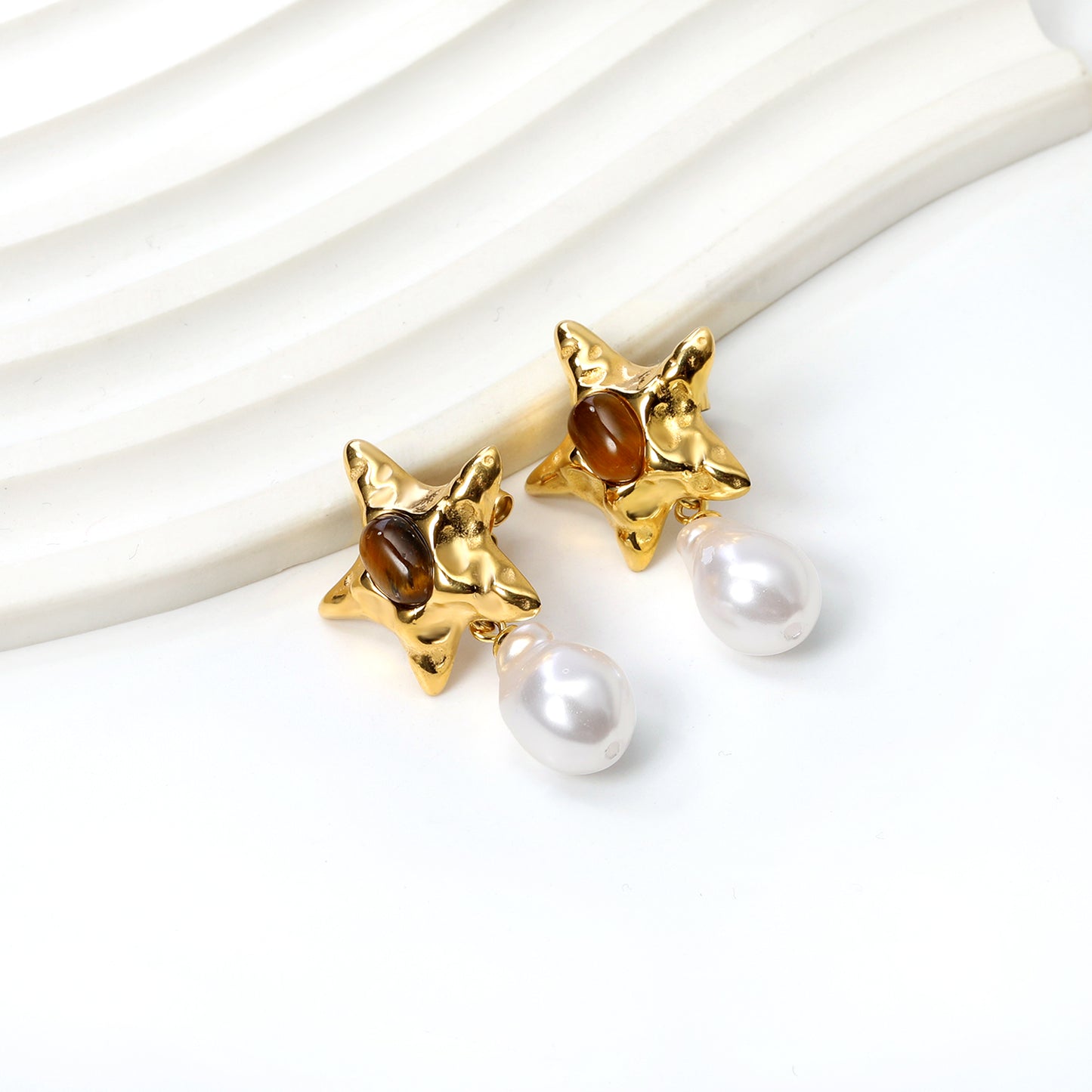 Star Drop Earrings