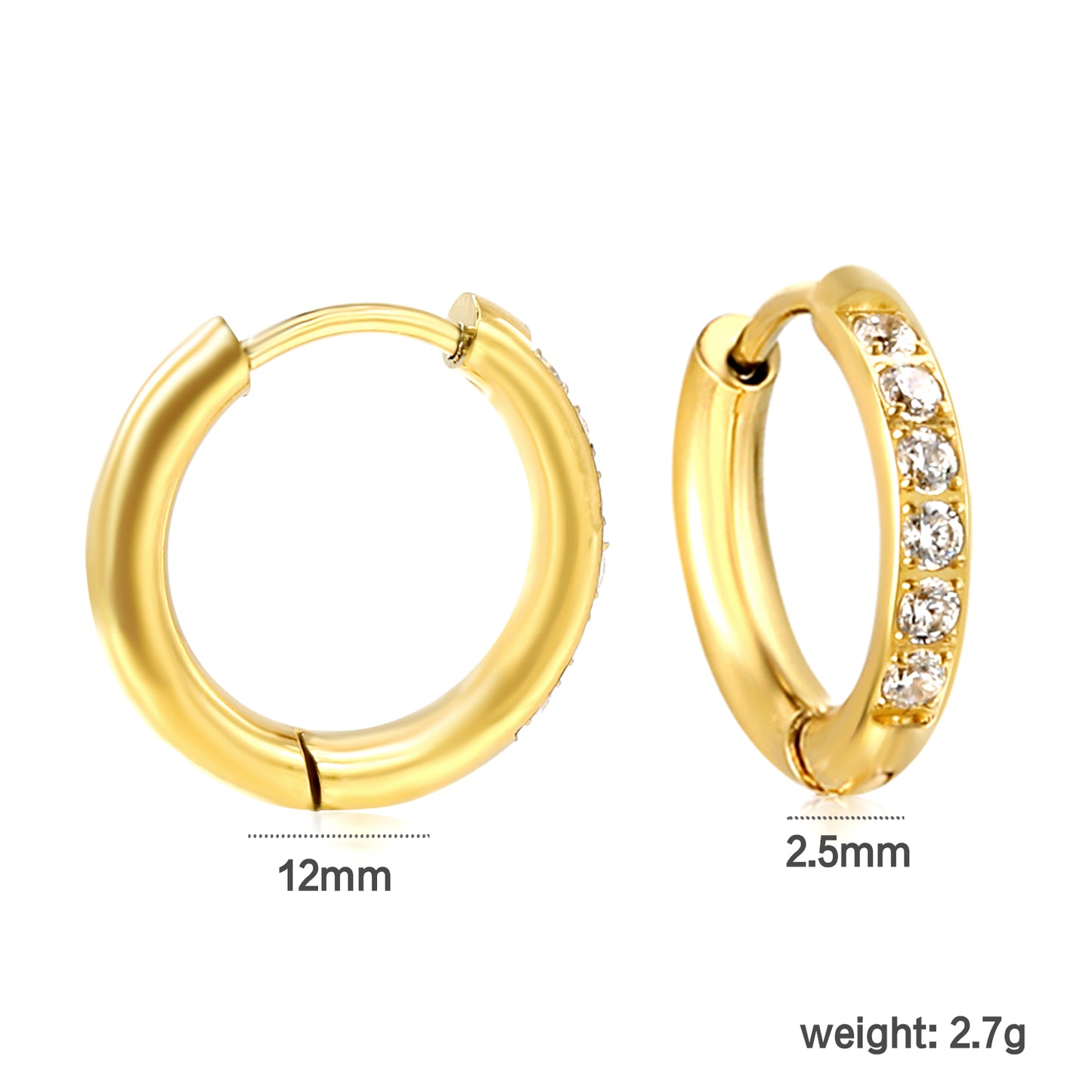 Mini Signature Hoop Earrings