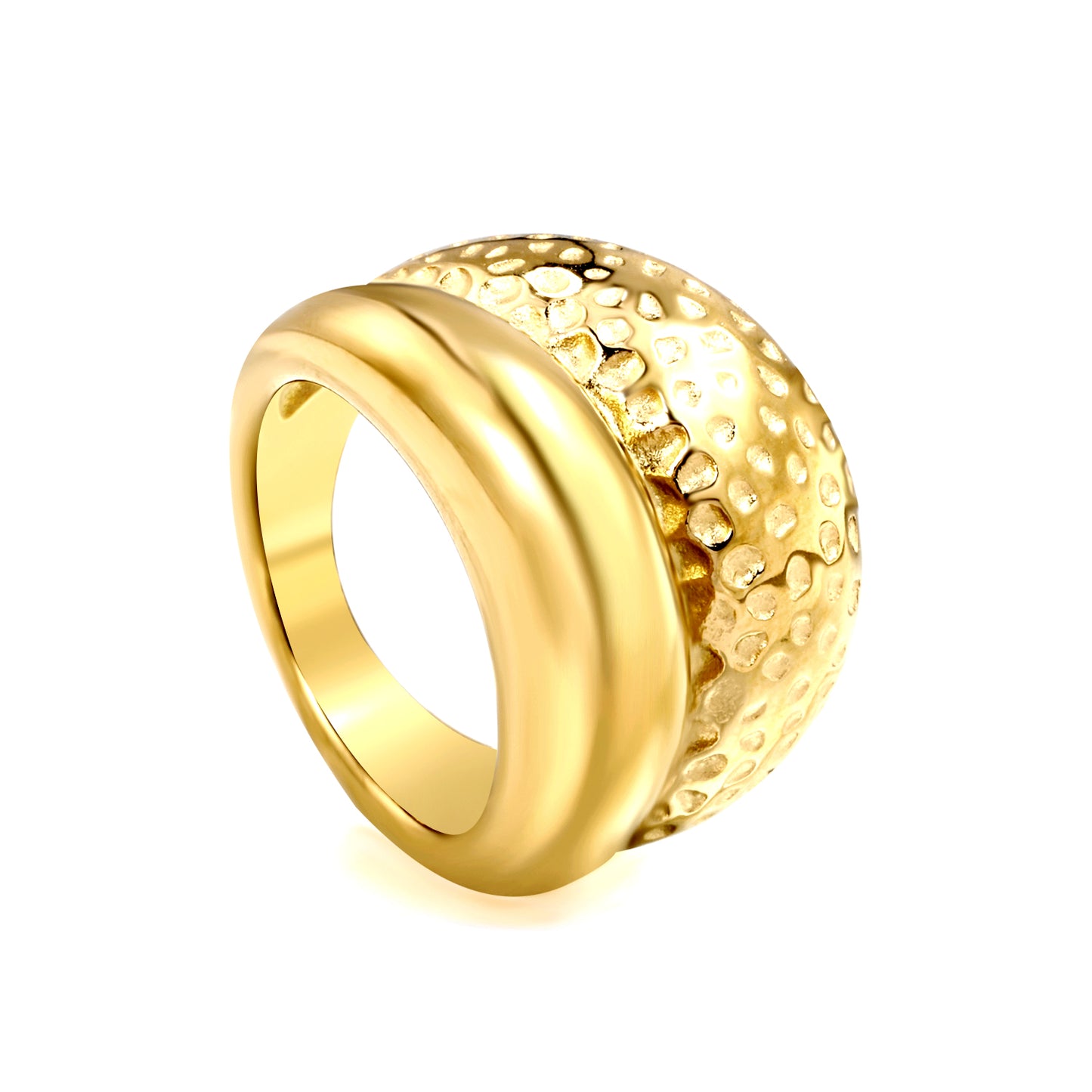 Hammered Donut Ring