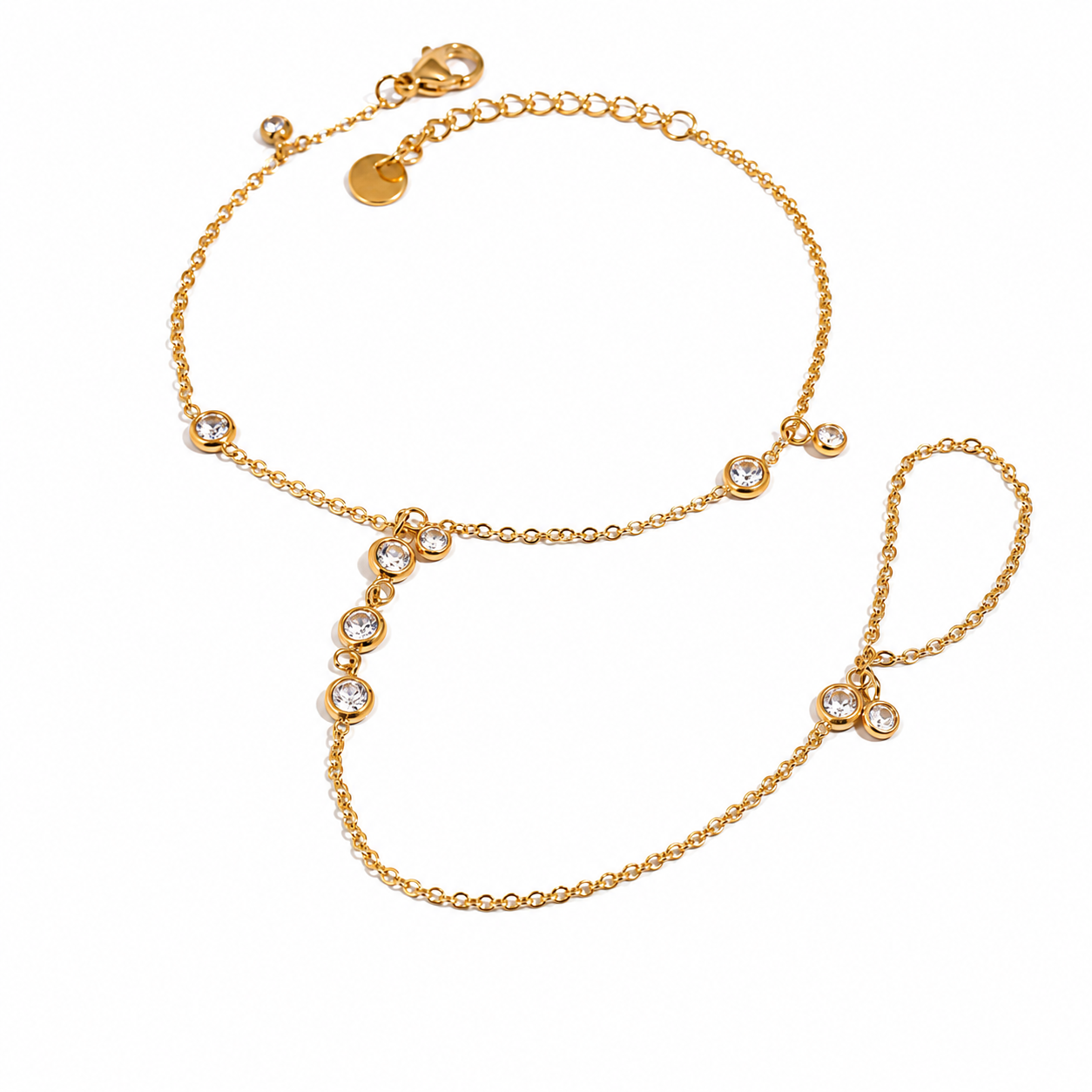 DAINTY DROP HAND CHAIN
