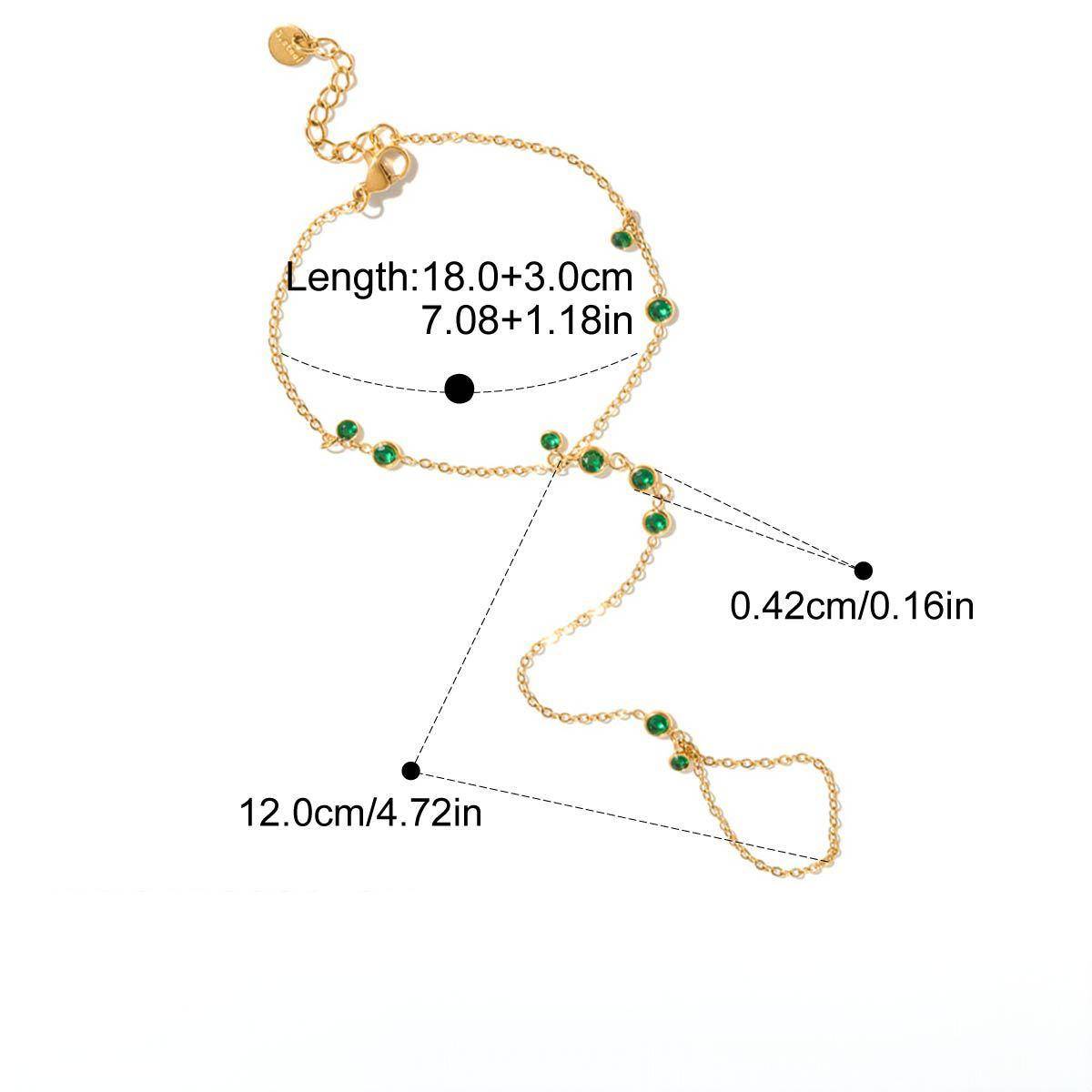 DAINTY DROP HAND CHAIN