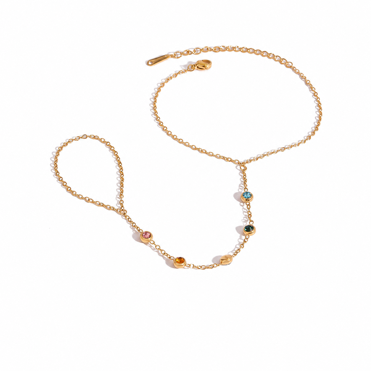 DAINTY DROP HAND CHAIN