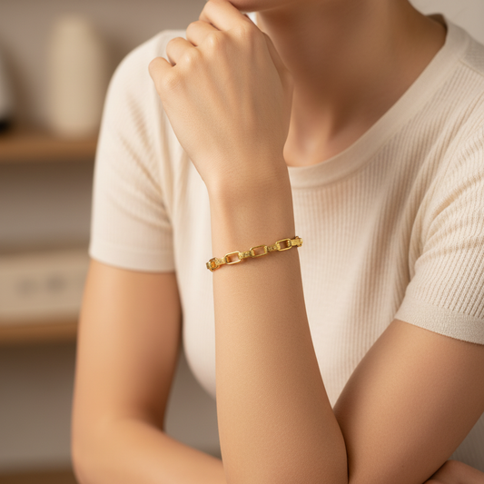 BOLD METAL LINK CHAIN BRACELET