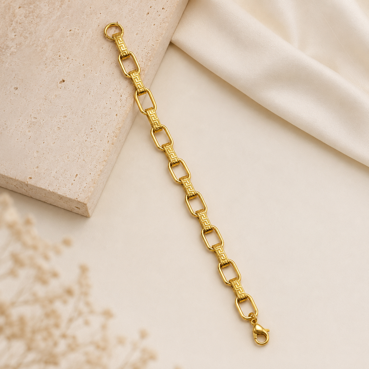 BOLD METAL LINK CHAIN BRACELET