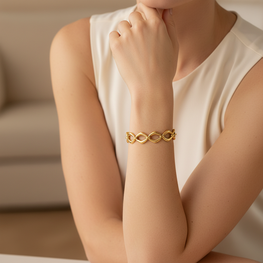 IMPERIAL GOLDEN LINK BRACELET