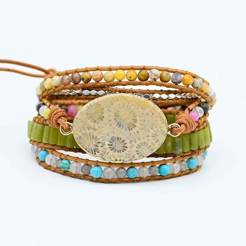 BOHOMEIN BEADED WRAP BRACELET
