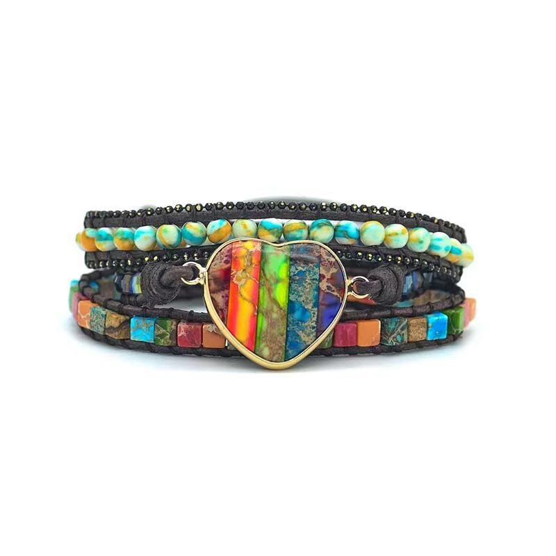 BOHOMEIN BEADED WRAP BRACELET