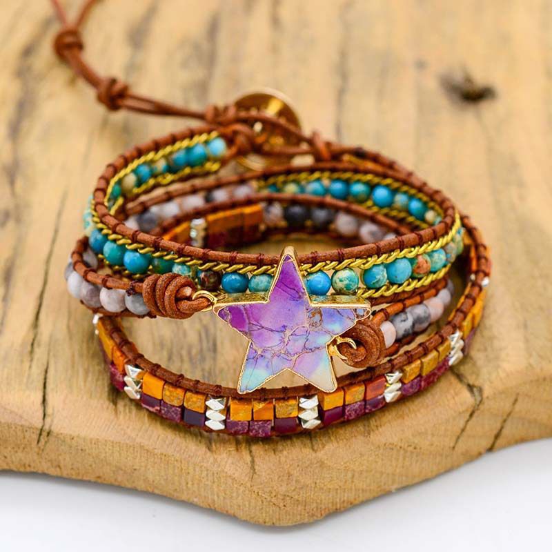 BOHOMEIN BEADED WRAP BRACELET