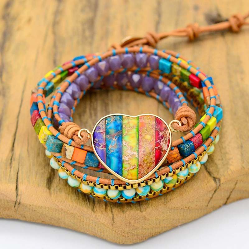 BOHOMEIN BEADED WRAP BRACELET