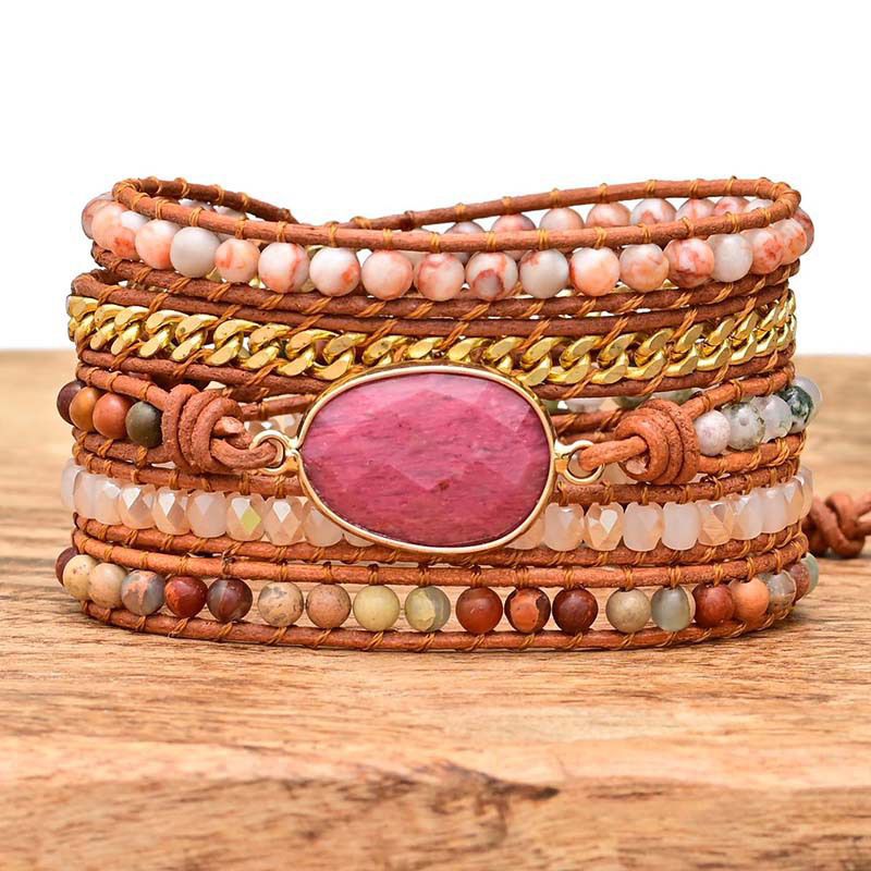 BOHOMEIN BEADED WRAP BRACELET