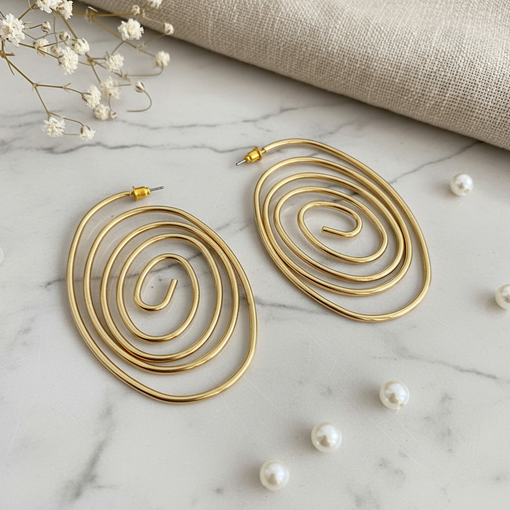 Coil Loop Earrings
