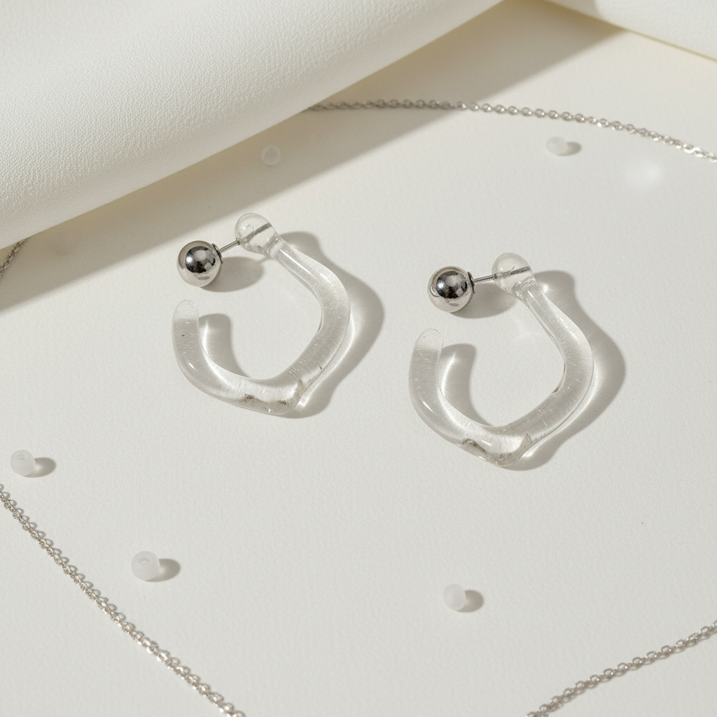 Crystal Hoop Earrings