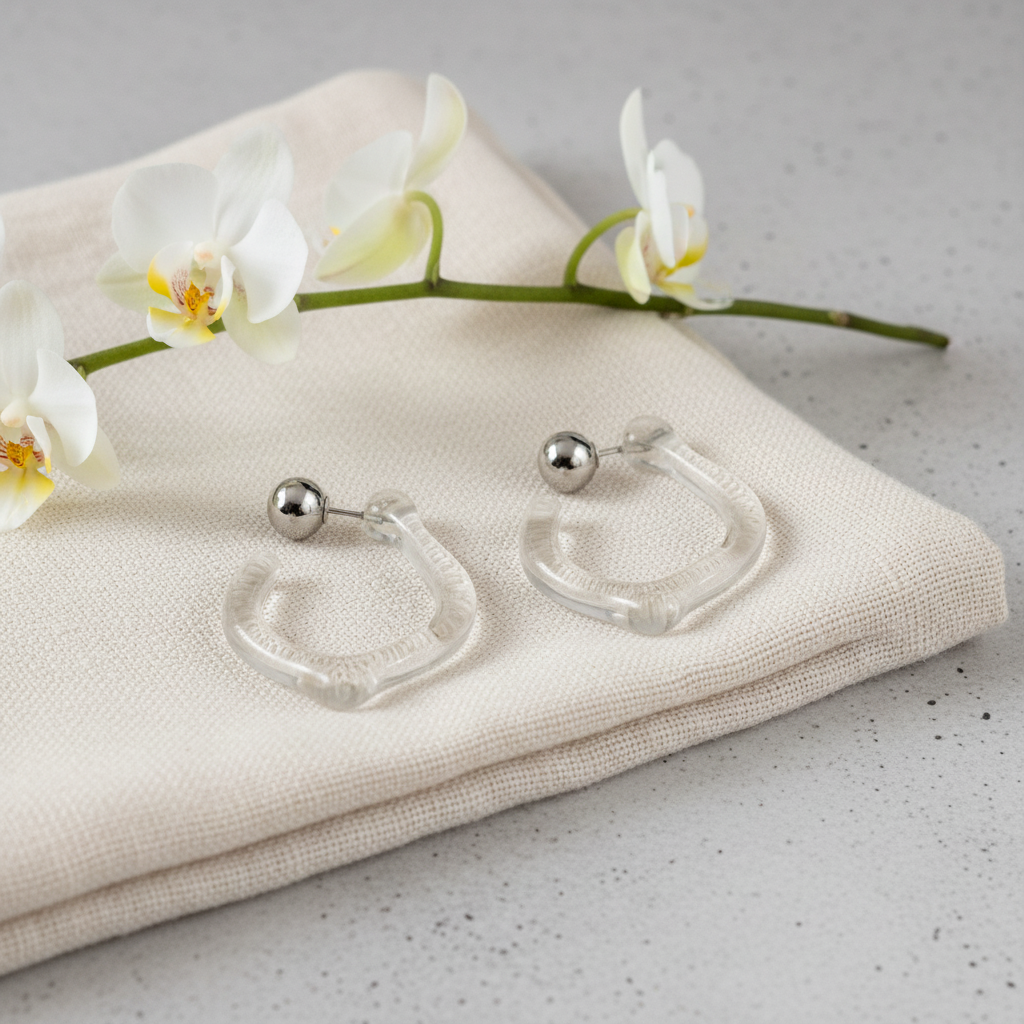 Crystal Hoop Earrings