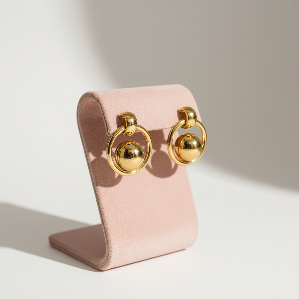 Saturn Hoop Earrings