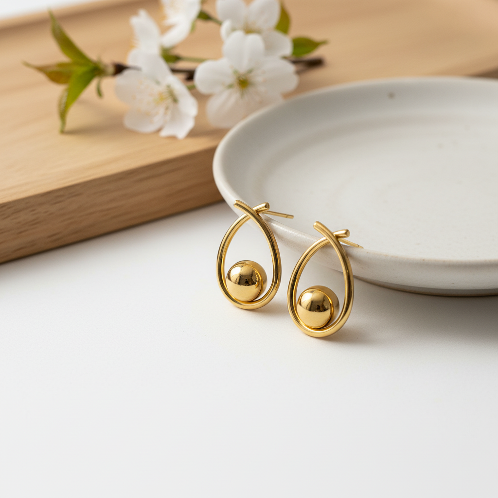 Classic Halo Ball Earrings