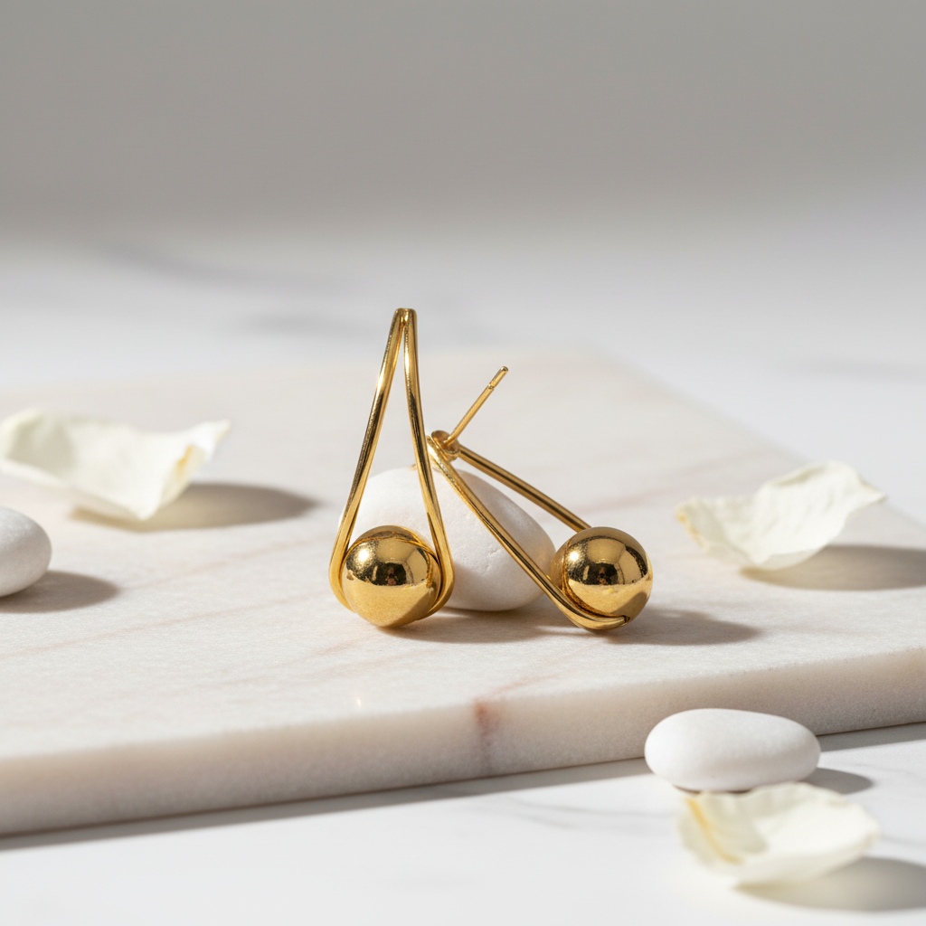 Modern Tear Drop Earrings