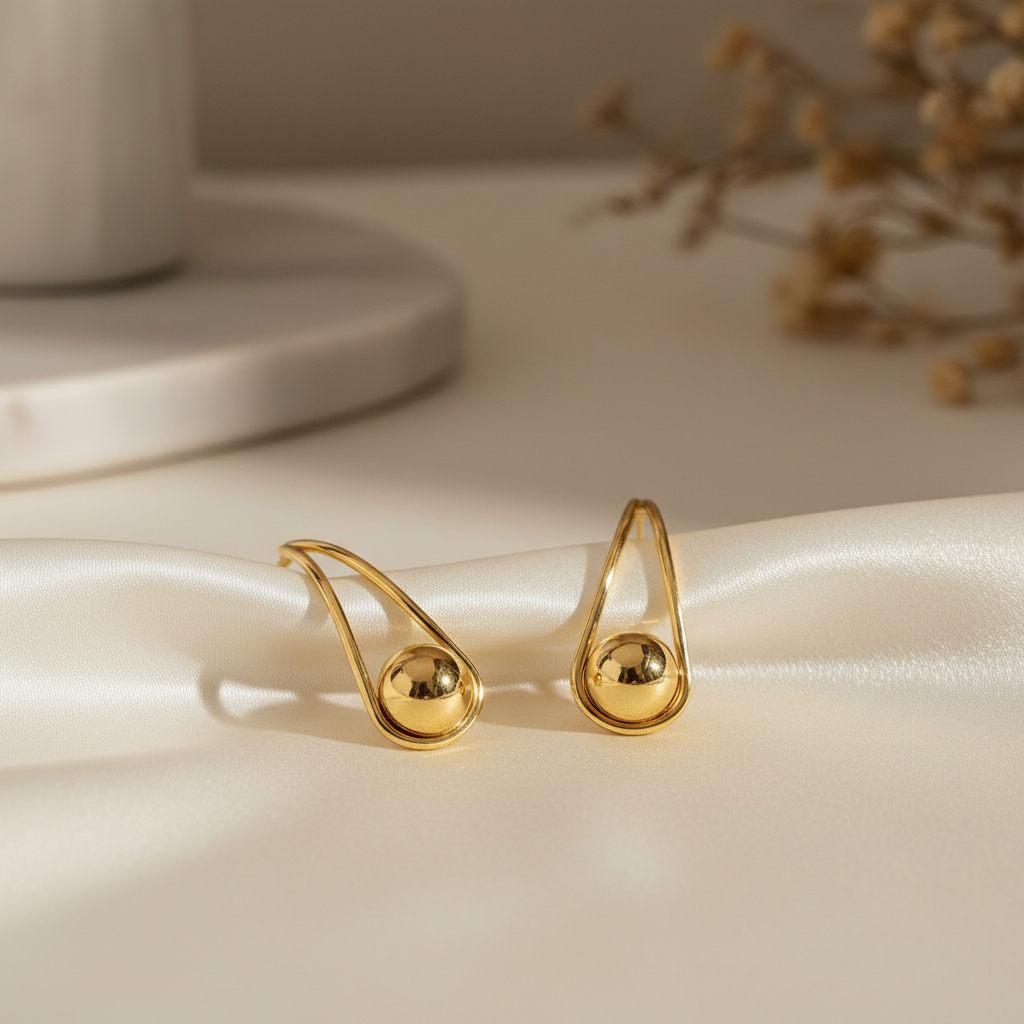 Modern Tear Drop Earrings