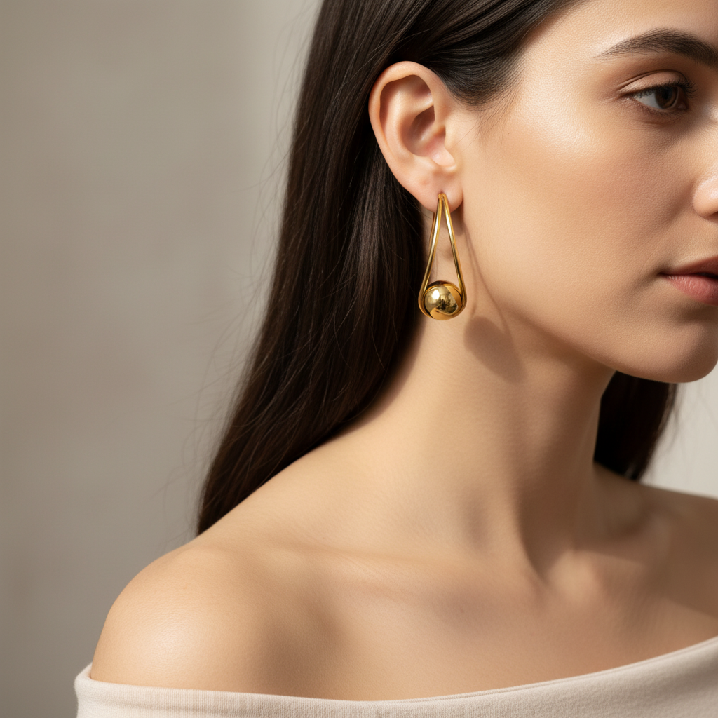 Modern Tear Drop Earrings