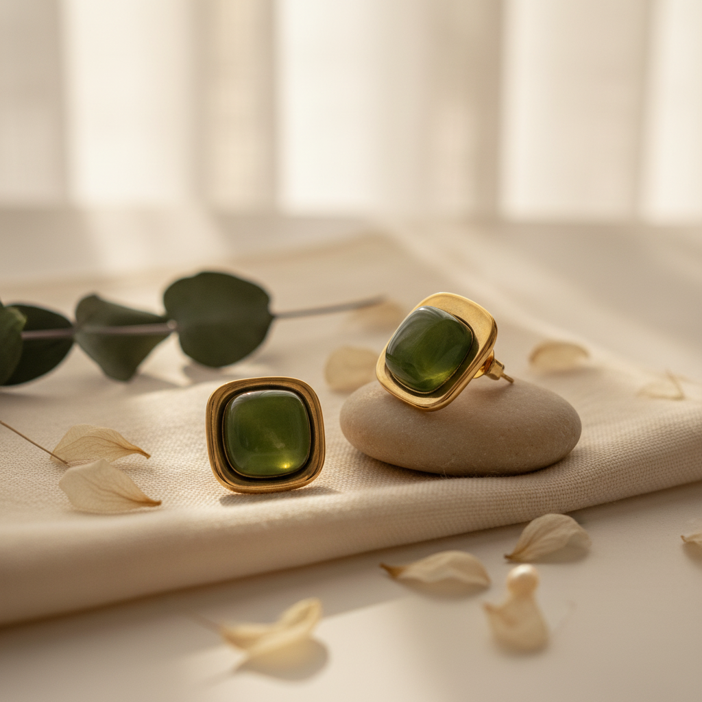 Square Muse Studs