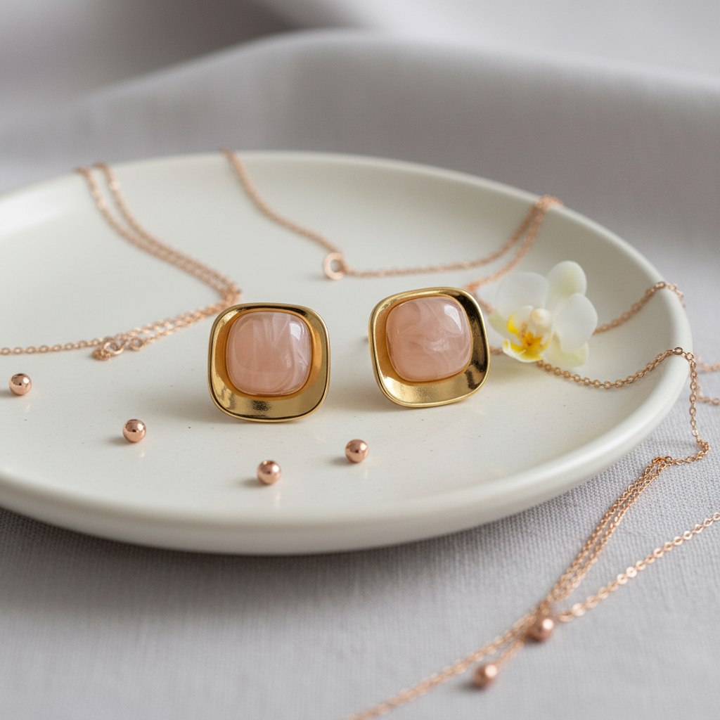 Square Muse Studs